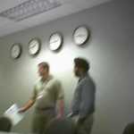 In the emergency meeting thing.