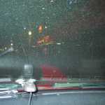 Driving to campus