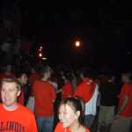 Closer up of the alma mater